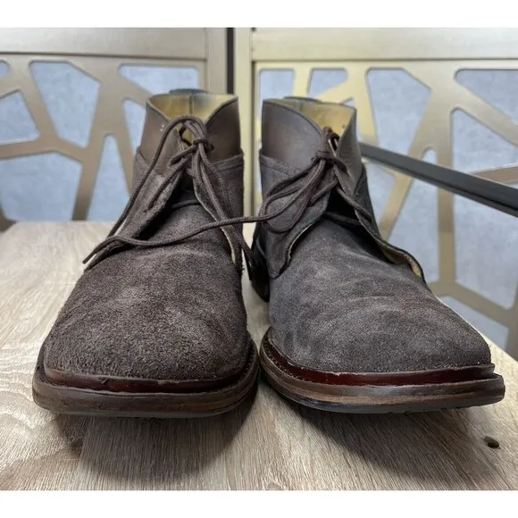 COLE HAAN Men Colton Chukka Boots Suede Leather Sz 13 M Brown Shoes