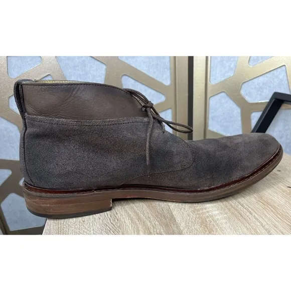 COLE HAAN Men Colton Chukka Boots Suede Leather Sz 13 M Brown Shoes