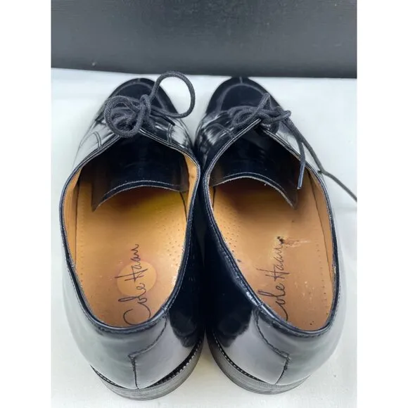 Cole Haan Men's Black Leather Oxfords/ Dress Shoes Size 10.5D SKU 4828