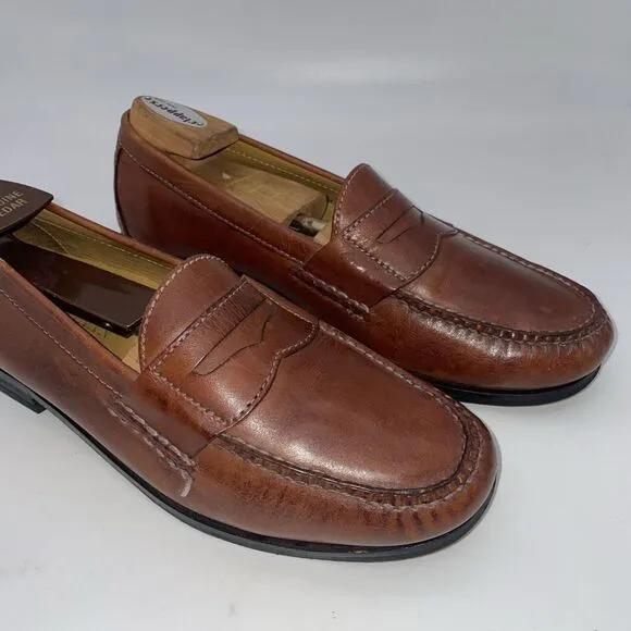 Cole Haan Mens Brown Leather NikeAir Penny Loafers Dress Shoes US‎ 8.5 M C06983