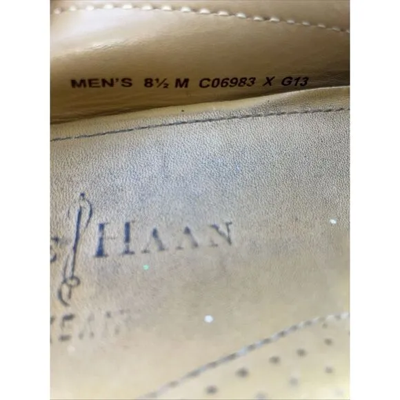 Cole Haan Mens Brown Leather NikeAir Penny Loafers Dress Shoes US‎ 8.5 M C06983