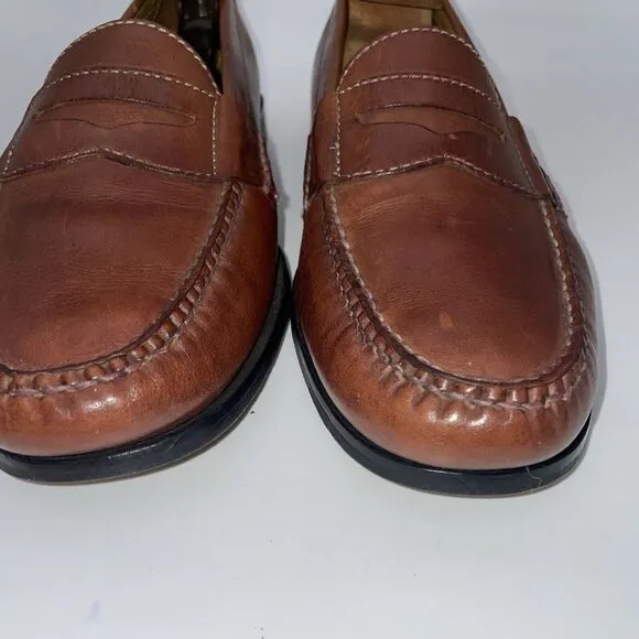 Cole Haan Mens Brown Leather NikeAir Penny Loafers Dress Shoes US‎ 8.5 M C06983