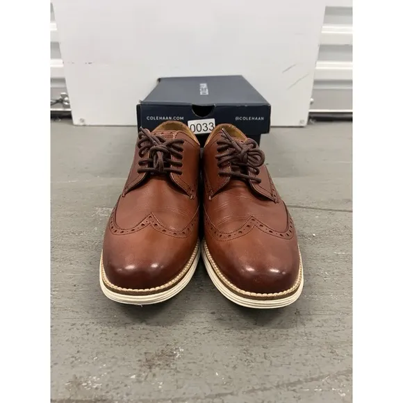 Cole Haan Men's Original Grand Shortwing Oxford Leather Dress Shoes Size 8.5 M