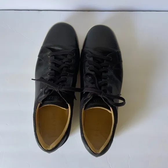 COLE Haan Mens Sneakers Tennis Shoes Black Leather Laceup Size 12 M