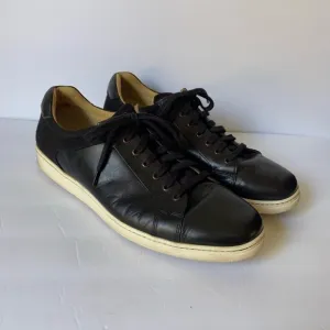 COLE Haan Mens Sneakers Tennis Shoes Black Leather Laceup Size 12 M
