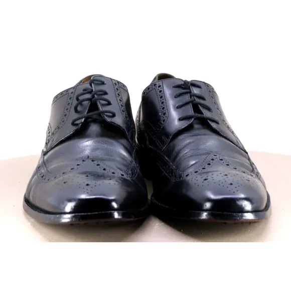 Cole Haan Men's Wingtip Brogue Dress Shoes Size 11.5 Leather Black C07964