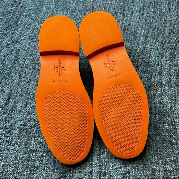 Cole Haan Nike Air Harrison Nubuck Leather Wool Oxfords in Oxblood Orange Soles