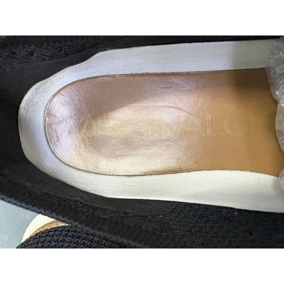 Cole Haan Original Grand $150 Men's Knit Light Oxfords Casual Shoes Sz 8.5 Black
