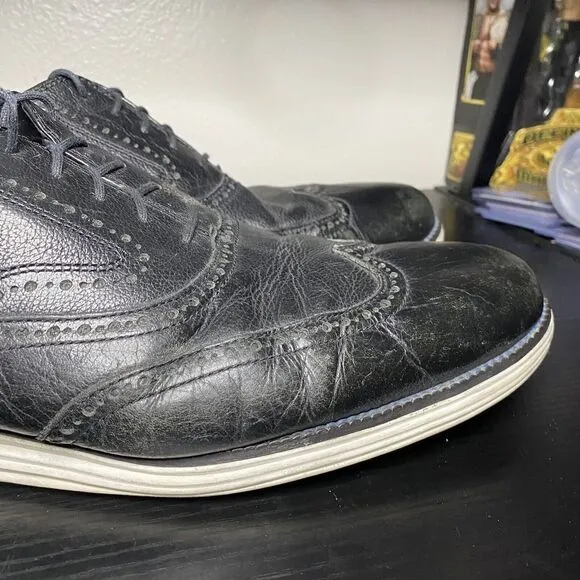 Cole Haan Original Grand II Men's Wingtip Dress Shoes Size 16 Black C21226