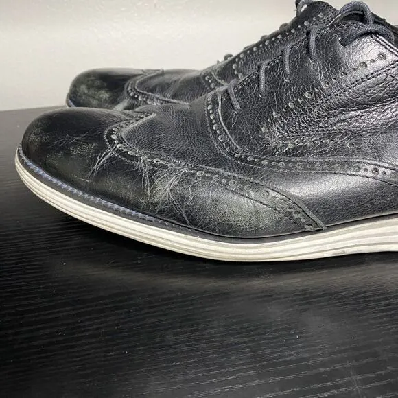 Cole Haan Original Grand II Men's Wingtip Dress Shoes Size 16 Black C21226