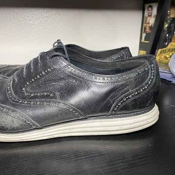 Cole Haan Original Grand II Men's Wingtip Dress Shoes Size 16 Black C21226
