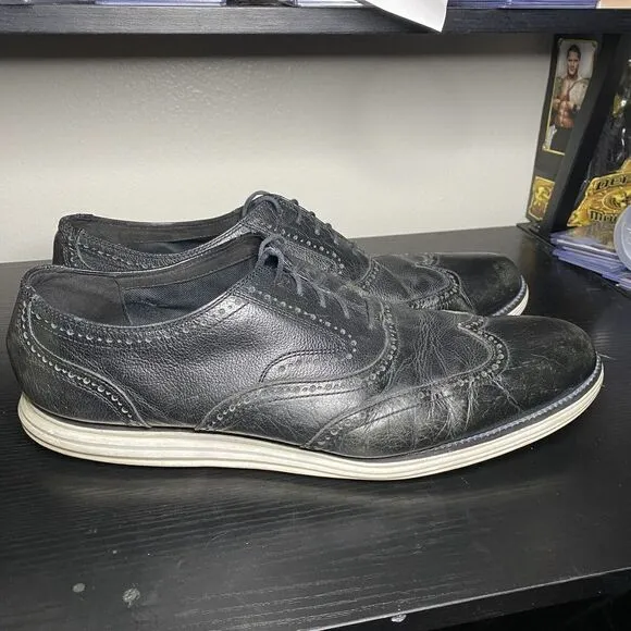 Cole Haan Original Grand II Men's Wingtip Dress Shoes Size 16 Black C21226