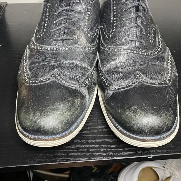 Cole Haan Original Grand II Men's Wingtip Dress Shoes Size 16 Black C21226