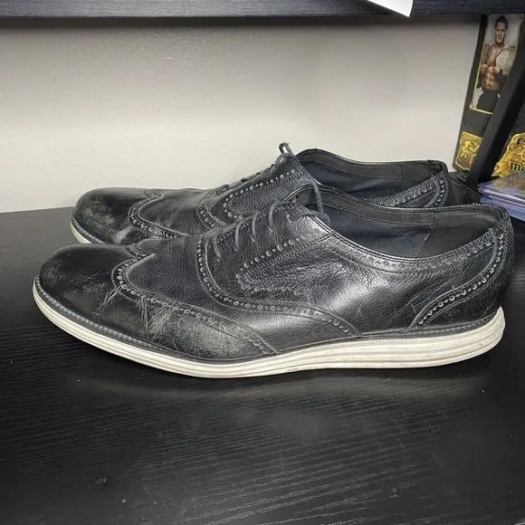 Cole Haan Original Grand II Men's Wingtip Dress Shoes Size 16 Black C21226