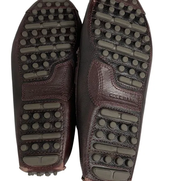 Cole Haan Shoes Mens 9D Pebbled Leather Classic Driver C20593 Reddish Brown