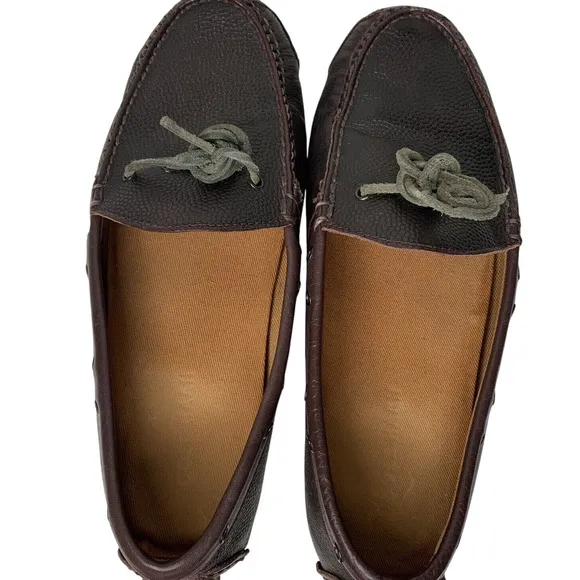 Cole Haan Shoes Mens 9D Pebbled Leather Classic Driver C20593 Reddish Brown