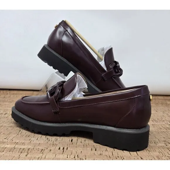 Cole Haan‎ Shoes Womens 6.5B Geneva Chain Hardware Loafer Flats Bloodstone