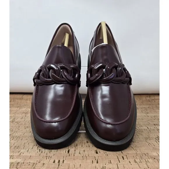Cole Haan‎ Shoes Womens 6.5B Geneva Chain Hardware Loafer Flats Bloodstone