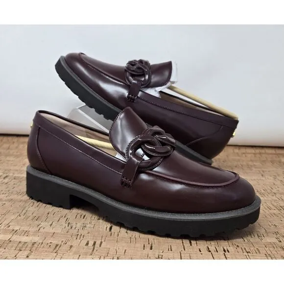 Cole Haan‎ Shoes Womens 6.5B Geneva Chain Hardware Loafer Flats Bloodstone