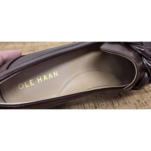 Cole Haan‎ Shoes Womens 6.5B Geneva Chain Hardware Loafer Flats Bloodstone