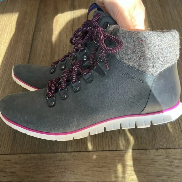 Cole Haan Women's Gray and purple Zerogrand Boots