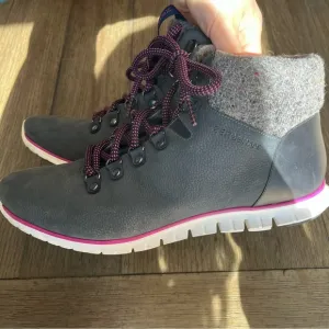Cole Haan Women's Gray and purple Zerogrand Boots
