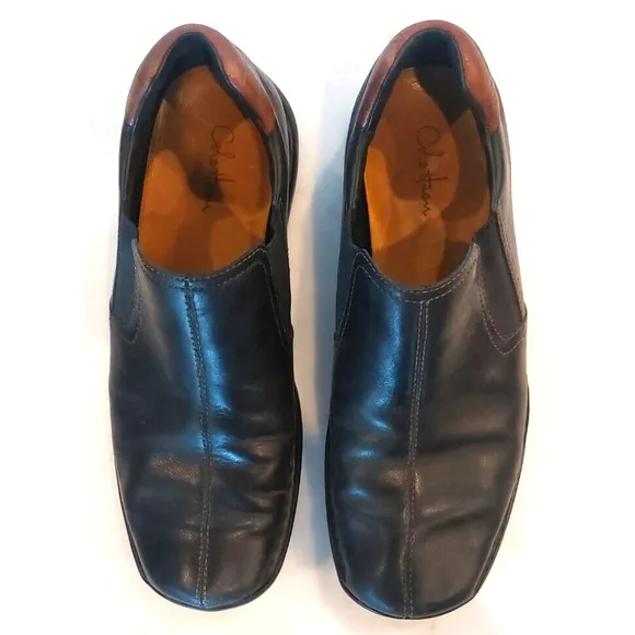 Cole Haan Zeno Slip On Leather Loafers C02934 - Black 9.5‎ M EUC