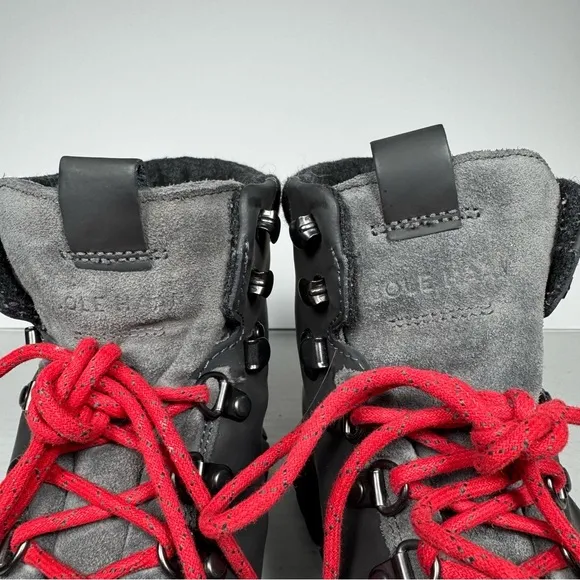 Cole Haan Zerogrand Hiking Boots Gray and Red Men's size 11