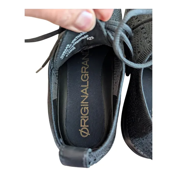 Cole Haan Zerogrand OriginalGrand Mens Black Wingtip Oxford Shoes 9 Black