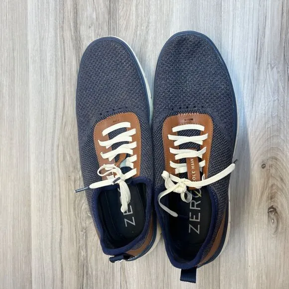 Cole Haan Zerogrand Stitchlite Oxford Dress Shoes Blue Mens 11