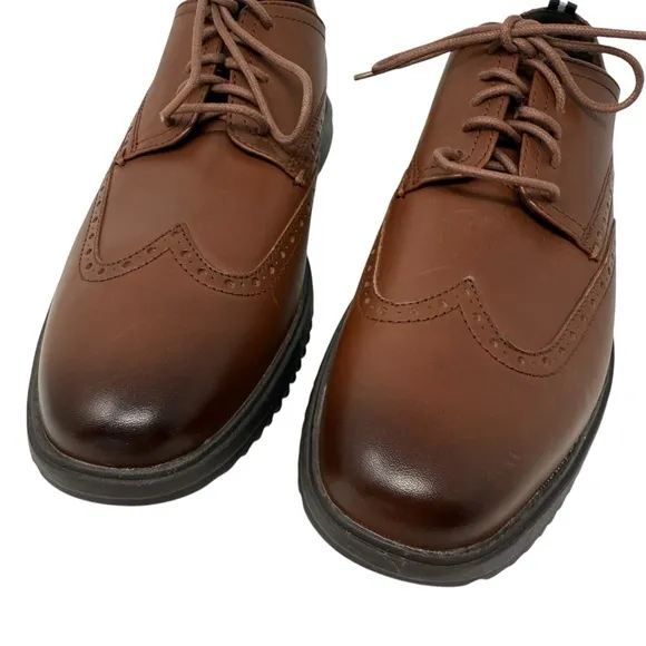 Cole Haan Men's Size 11 Grand Plus Wingtip Dress Shoes Oxford Brown New