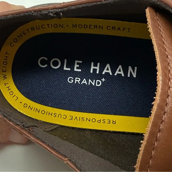 Cole Haan Men's Size 11 Grand Plus Wingtip Dress Shoes Oxford Brown New