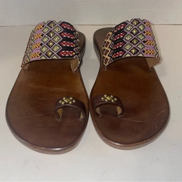 Colleen Cordero studded playa Brown sandals size 7