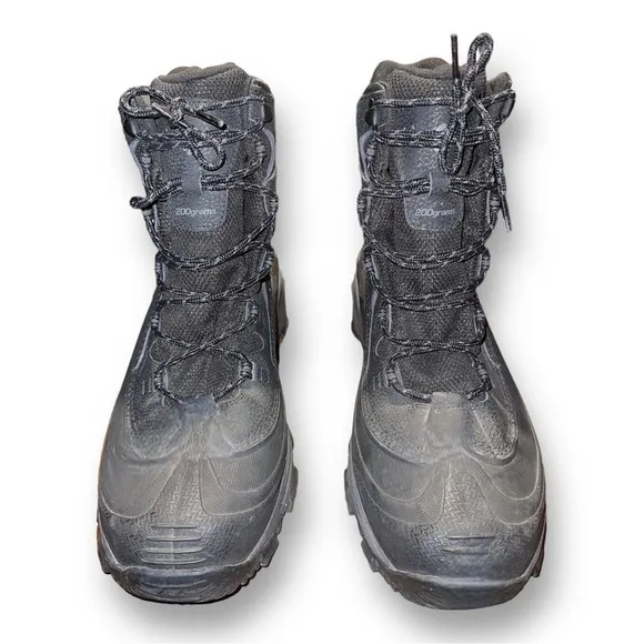 Columbia BM1572-010 Bugaboot Black Leather Winter Waterproof Boots Men's US 11