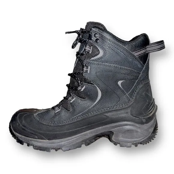 Columbia BM1572-010 Bugaboot Black Leather Winter Waterproof Boots Men's US 11