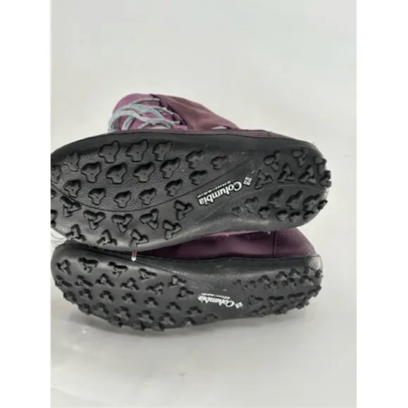 Columbia Boots Waterproof Winter Tall Loveland Kids Girls‎ 4 Purple Pink Lace Up