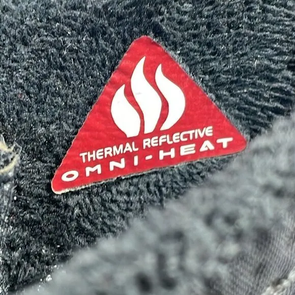 Columbia Omni-Heat Shorty Waterproof Black Suede Women’s Sz 9 Winter Snow Boots