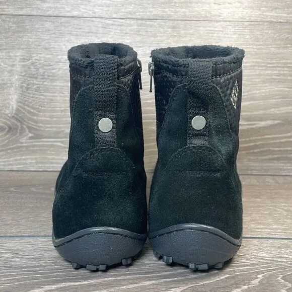 Columbia Omni-Heat Shorty Waterproof Black Suede Women’s Sz 9 Winter Snow Boots