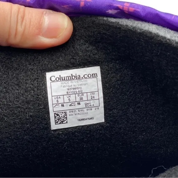 Columbia Powderbug Forty Print Snow Winter Boots NIB