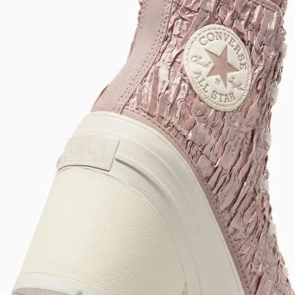 Converse Chuck 70 De Luxe Heel Hightop Satin Boots Shoes SneakersSize 12.5