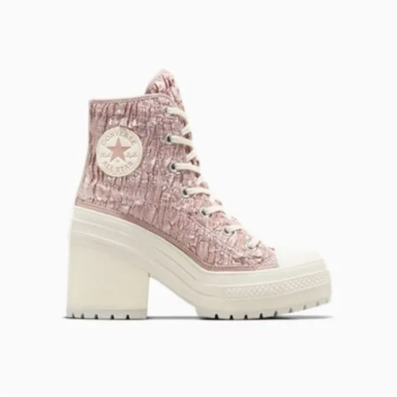 Converse Chuck 70 De Luxe Heel Hightop Satin Boots Shoes SneakersSize 12.5