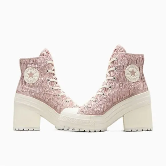 Converse Chuck 70 De Luxe Heel Hightop Satin Boots Shoes SneakersSize 12.5