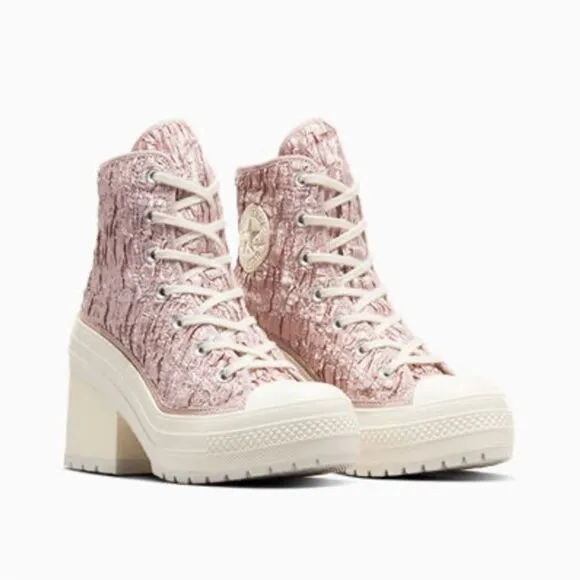 Converse Chuck 70 De Luxe Heel Hightop Satin Boots Shoes SneakersSize 12.5