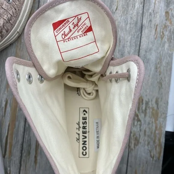 Converse Chuck 70 De Luxe Heel Hightop Satin Boots Shoes SneakersSize 12.5