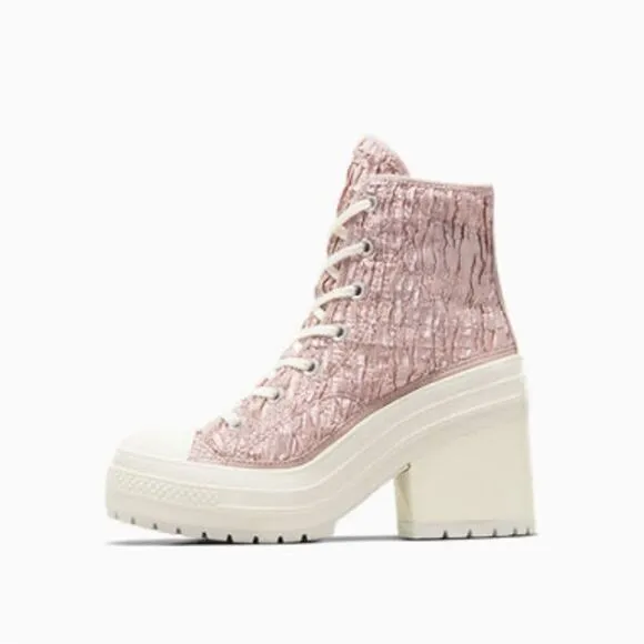 Converse Chuck 70 De Luxe Heel Hightop Satin Boots Shoes SneakersSize 12.5