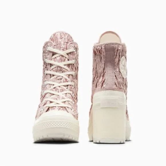 Converse Chuck 70 De Luxe Heel Hightop Satin Boots Shoes SneakersSize 12.5