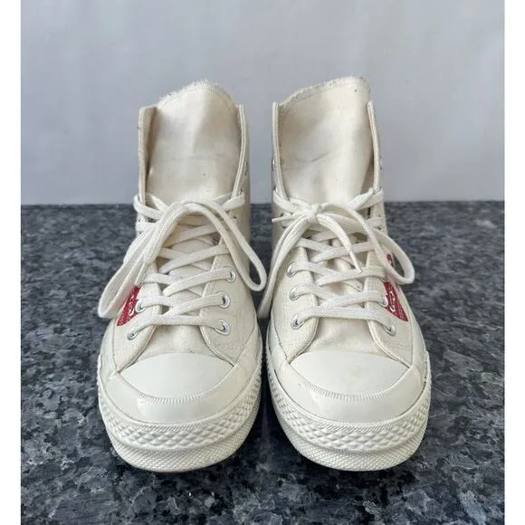 Converse Comme des Garçons Play x Chuck 70 Top High Multi Heart Men’s Size 9
