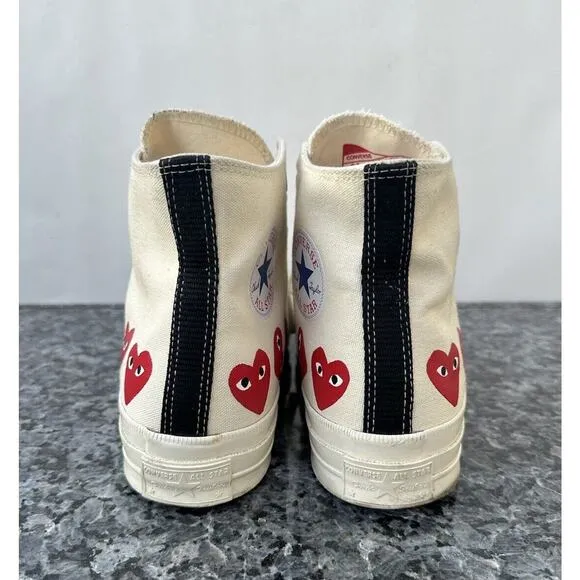 Converse Comme des Garçons Play x Chuck 70 Top High Multi Heart Men’s Size 9