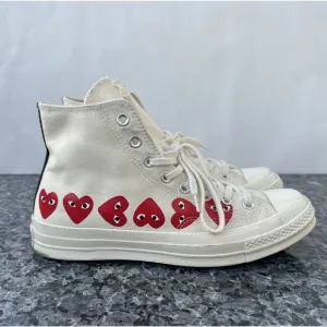Converse Comme des Garçons Play x Chuck 70 Top High Multi Heart Men’s Size 9
