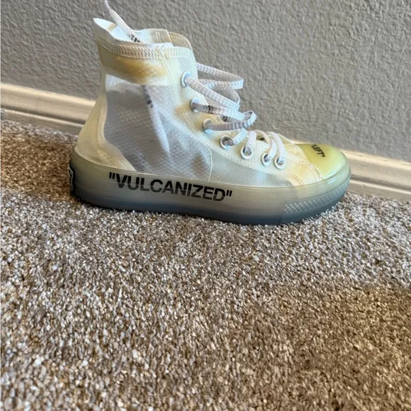 Converse Off-White x Chuck 70 &quot;Vulcanized&quot; The Ten - White Hi Top